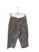 Topshop Size 4 Brown & Black Cotton High Waist Barrel Leg Animal Print Pants Brown & Black / 4