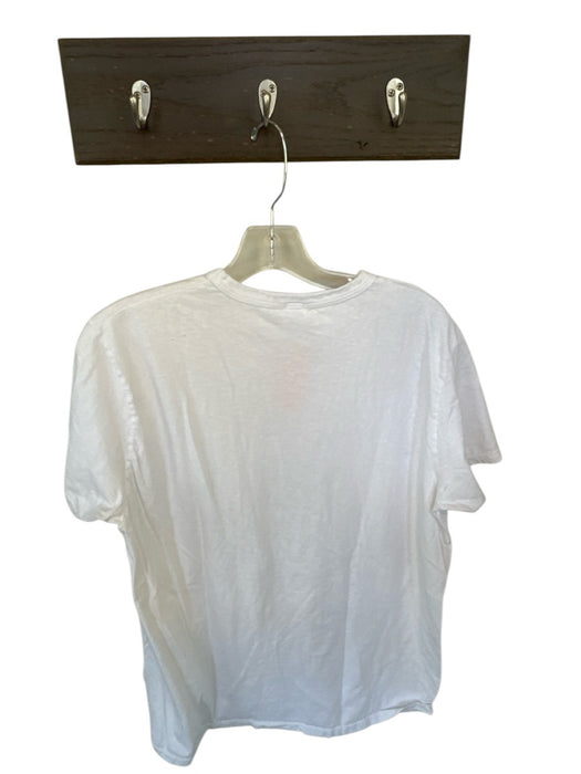 RE/DONE x Hanes Size M White Cotton Short Sleeve Crew Neck T-shirt Top White / M