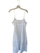 J. Crew Size M White Cotton & Viscose Spaghetti Strap Pleat Detail Dress White / M