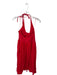 J. Crew Size M Tomato Red Linen Blend Halter Neck Open Back Maxi Dress Tomato Red / M