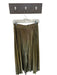 Love J Size L Gold & Black Polyester Elastic Waist Acordian Pleated Maxi Skirt Gold & Black / L