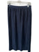 Tibi Size 2 Navy Polyester Back Zip Acordian Pleated Midi Skirt Navy / 2