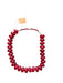 Red Resin Beaded Chunky Necklace Red