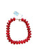 Red Resin Chunky Beads Necklace Red