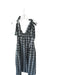 Maeve Size S White & Black Tie Straps Plaid Side Zip Maxi Dress White & Black / S