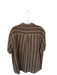 Katin Size XXL Brown & Cream Cotton & Linen Lines Button Down Men's Shirt Brown & Cream / XXL