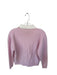 J. Crew Size M Pink & White Wool Collar Long Sleeve Buttons Sweater Pink & White / M
