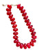 Red Resin Chunky Beads Necklace Red