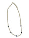 Gold & Silver Stainless steel Round Beads Hearts Long Necklace Gold & Silver