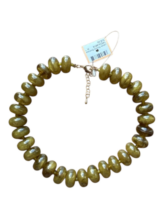 Green Resin Chunky Beads Necklace Green