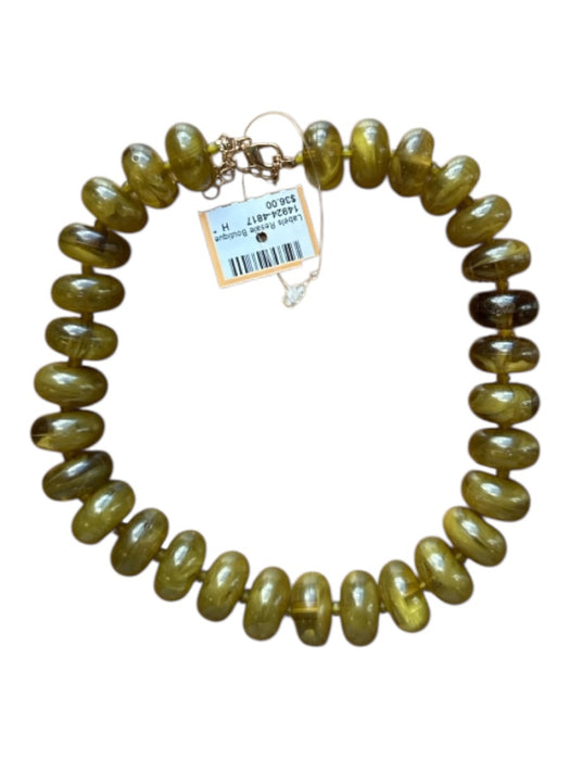 Green Resin Chunky Beads Necklace Green