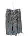 Size M Black & White Cotton Elastic Waist Gingham Wide Leg Cropped Pants Black & White / M