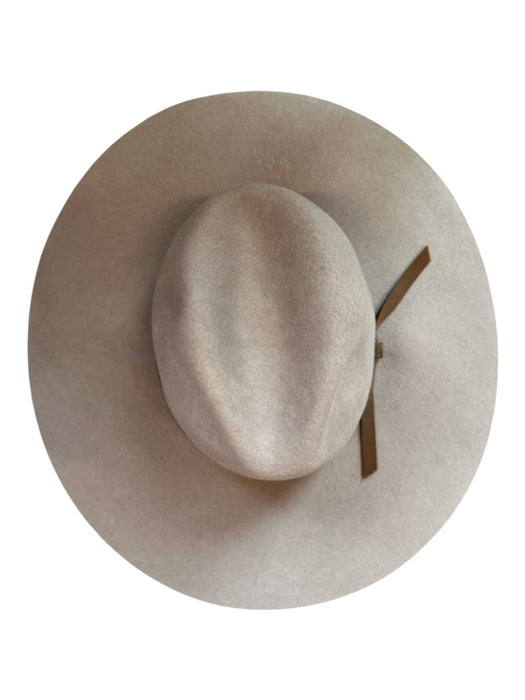 Goorin Bros Gray & Brown Wool Leather Accent Wide Brim Hat Gray & Brown / M