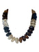 Brown & Cream Resin Chunky Beads Necklace Brown & Cream