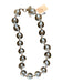 Clear & Brown Resin clear Chunky Necklace Clear & Brown