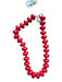 Red Resin Chunky Beads Necklace Red