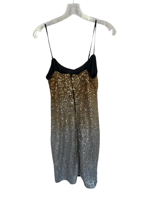 J Crew Collection Size 2 Silver & Gold Sequin Spaghetti Strap Ombre Midi Dress Silver & Gold / 2