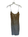 J Crew Collection Size 2 Silver & Gold Sequin Spaghetti Strap Ombre Midi Dress Silver & Gold / 2