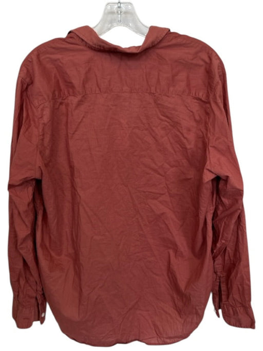 Frank & Eileen Size M Mauve Cotton Long Sleeve Button Down Top Mauve / M