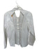 Gap x Cult Gaia Size M White Cotton Long Sleeve Open Back Button Down Top White / M