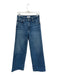 Paige Size 27P Med Dark Wash Cotton High Waist Wide Leg Jeans Med Dark Wash / 27P