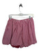 Size M Red & White Cotton Elastic Waist Checkered Bubble Hem Shorts Red & White / M