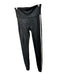 Spanx Size M Black & White Coated Elastic Waist Side Stripe Leggings Black & White / M