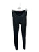 Spanx Size M Black & White Coated Elastic Waist Side Stripe Leggings Black & White / M