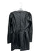 Ronny Kobo Size L Black Vegan Leather Long Sleeve Keyhole Front Back Zip Dress Black / L