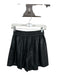 Good American Size 1/S Black Vegan Leather High Waist Drawstring Shorts Black / 1/S