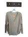 We The Free Size XS Tan Cotton Long Sleeve Waffle V Neck Top Tan / XS
