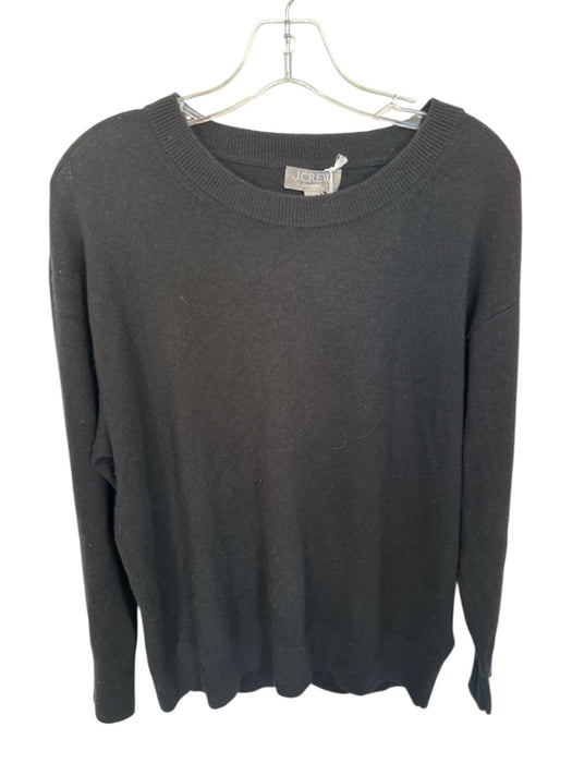 J. Crew Size XS Black Cashmere Long Sleeve Crew Neck Sweater Black / XS
