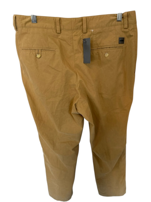 Hugo Boss Size 50 Khaki Cotton Solid Men's Pants Khaki / 50