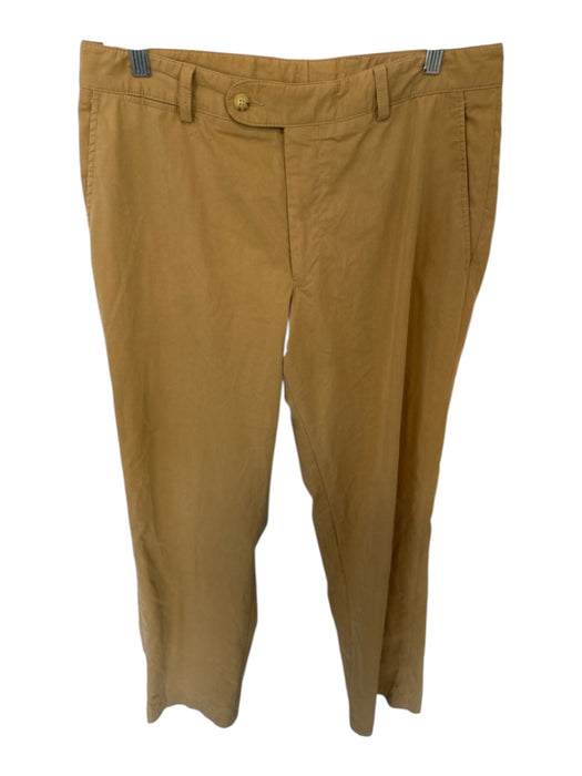 Hugo Boss Size 50 Khaki Cotton Solid Men's Pants Khaki / 50