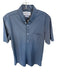 Mizzen + Main Size MT Blue & White Polyester Blend Dots Button Down Men's Shirt Blue & White / MT