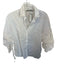 Vince Size 6 White Cotton Long Sleeve Drawstring Sleeve Button Down Poplin Top White / 6