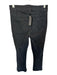 Mother Size 28 Black Cotton Blend High Waist Bootcut Raw Hem Jeans Black / 28