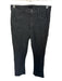 Mother Size 28 Black Cotton Blend High Waist Bootcut Raw Hem Jeans Black / 28
