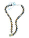 Brown Stone Beads Round Beads Faux Diamonds Necklace Brown