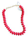 Red & Gold Beaded Necklace Red & Gold