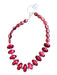 Maroon Resin Chunky Beads Necklace Maroon