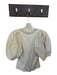 Ulla Johnson Size S Cream Cotton 3/4 Balloon Sleeve Ribbed Scoop Neck Top Cream / S