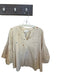 Hyacinth House Size XL Cream & Multi Cotton 3/4 Balloon Sleeve V Neck Top Cream & Multi / XL