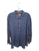 Onward Reserve Size XL Blue & Red Cotton Plaid Button Down Flannel Men's Shirt Blue & Red / XL