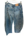 We The Free Size 26 Med Light Wash Cotton Mid Rise Button Fly Barrel Jeans Med Light Wash / 26