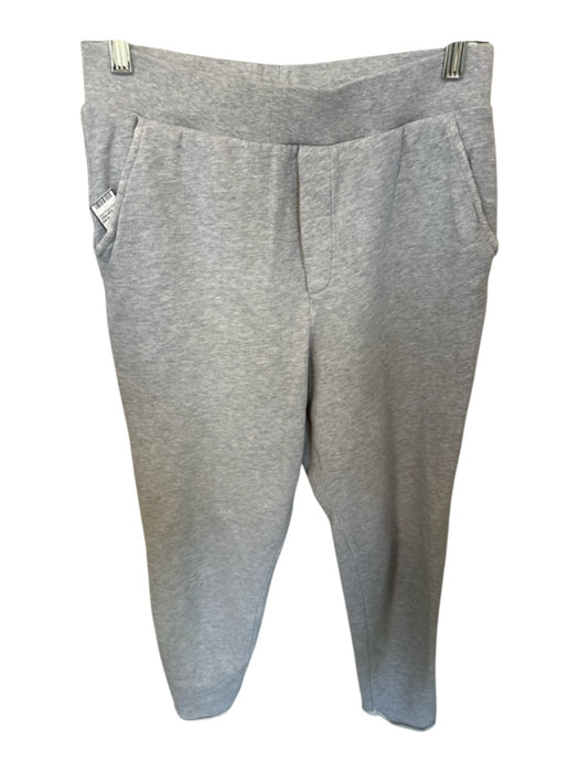 Frank & Eileen Size M Gray Cotton Elastic Waist Heathered Front Pockets Pants Gray / M
