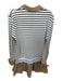 Strut & Bolt Size S Black & Tan Cotton Blend Long Sleeve Striped Collar Dress Black & Tan / S