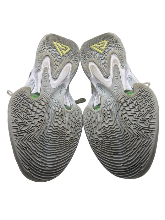 Nike Shoe Size 12 White & Green Synthetic Solid Sneaker Men's Shoes