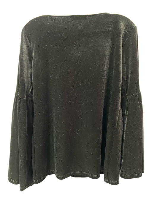 Elliot Lauren Size XS Black Polyester Blend Long Bell Sleeve Wide Neck Top Black / XS