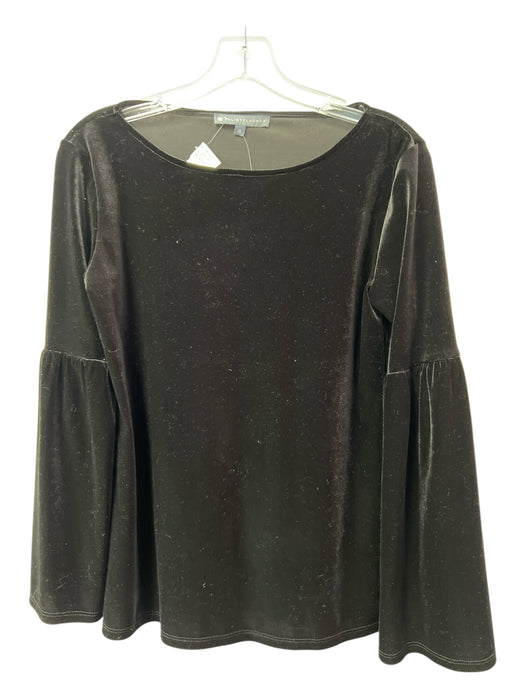 Elliot Lauren Size XS Black Polyester Blend Long Bell Sleeve Wide Neck Top Black / XS